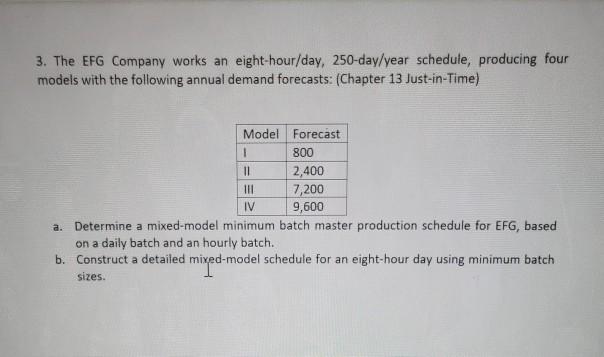 3. The EFG Company works an eight-hour/day,