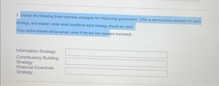 please do not copy from Chegg 2. Explain the