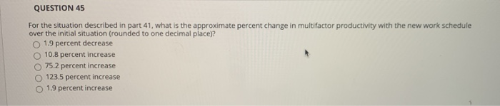 QUESTION 41 Ms. Smith works a total of 8 hours