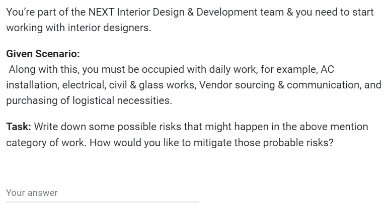 Please Submit it ASAP planning to shift our NEXT