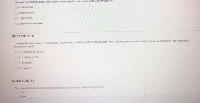 9-11 Having a neutral third party that renders a