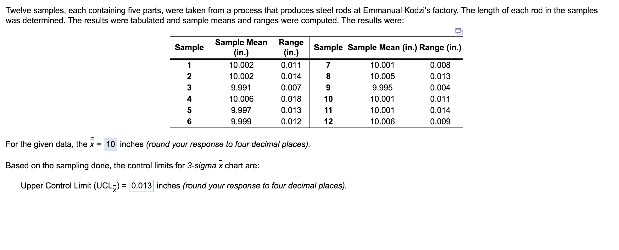 Need help on the last 3 please ! Upper Control