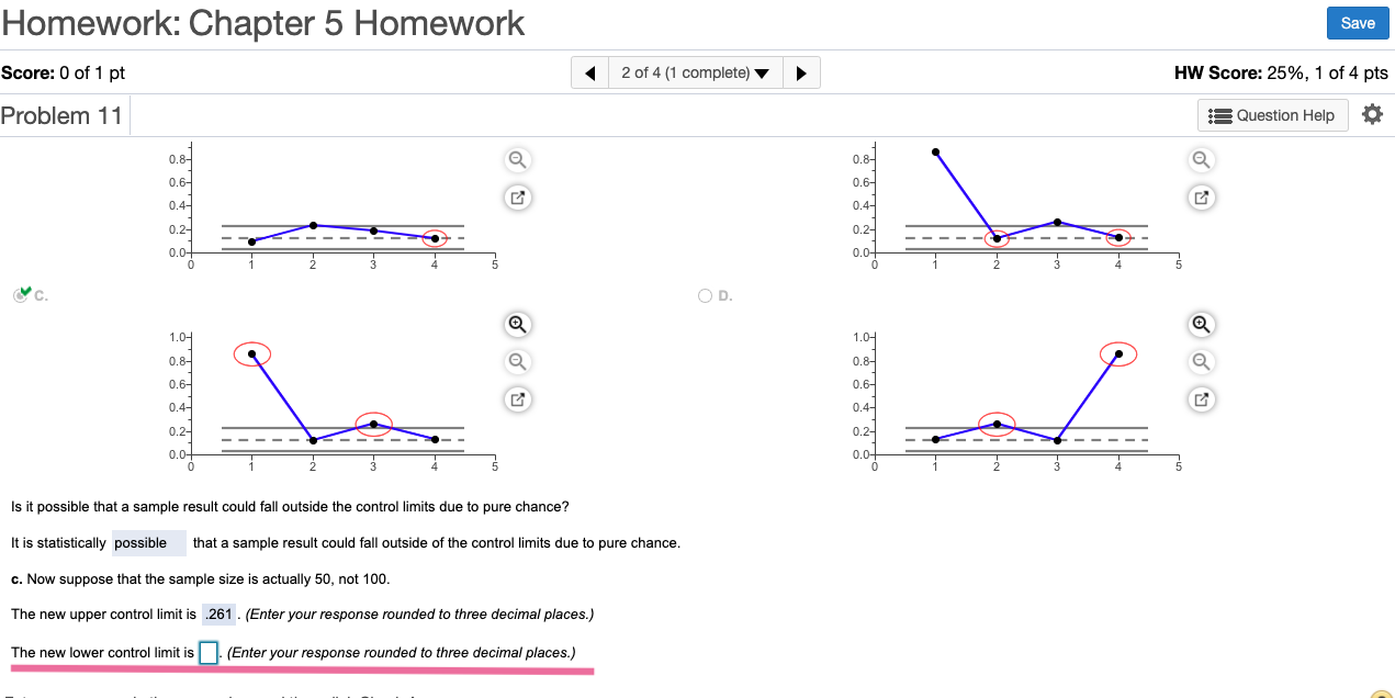 Question: The new lower control limit is ________
