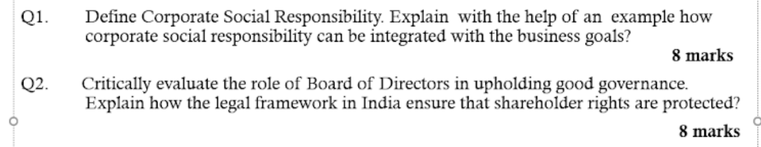 Answer Q2 Please Q1. Define Corporate Social