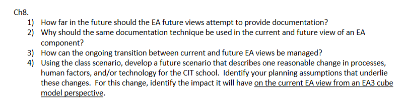 Ch8. 1) How far in the future should the EA