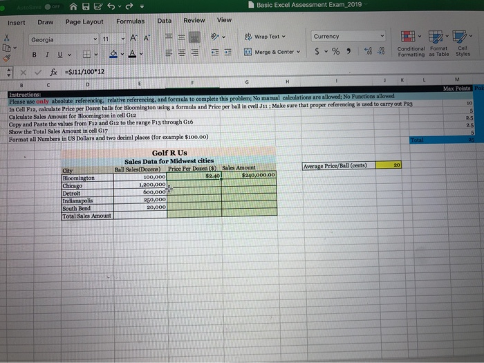 Basic Excel Assessment Exam_2019 o. Home Data