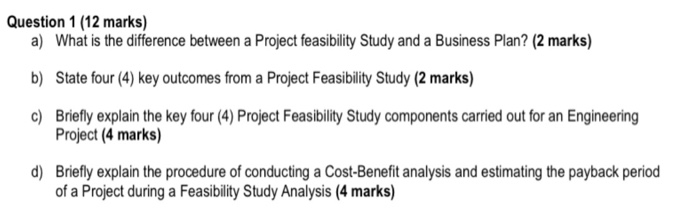 Question 1 (12 marks) a) What is the difference