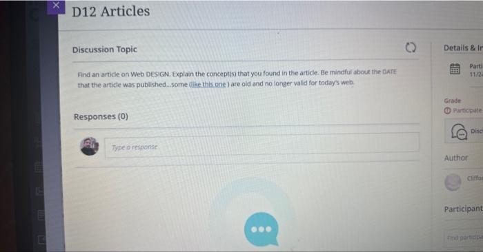 Find an article on Web DESIGN. Explain the