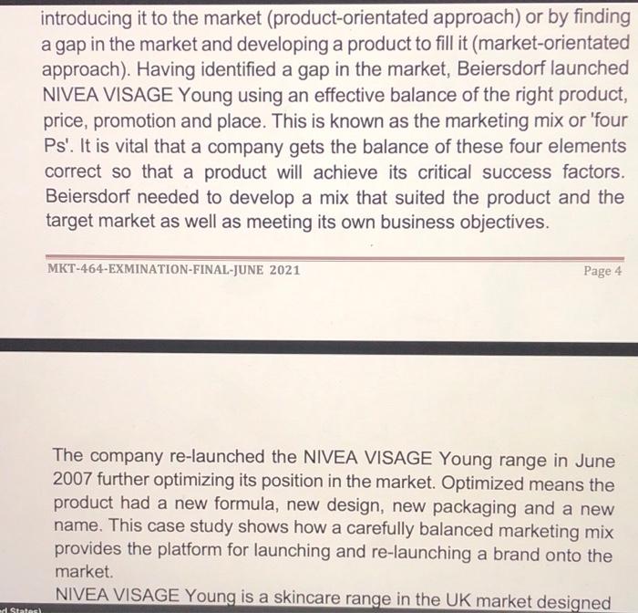 3. CASE STUDY Read the following Case Study and