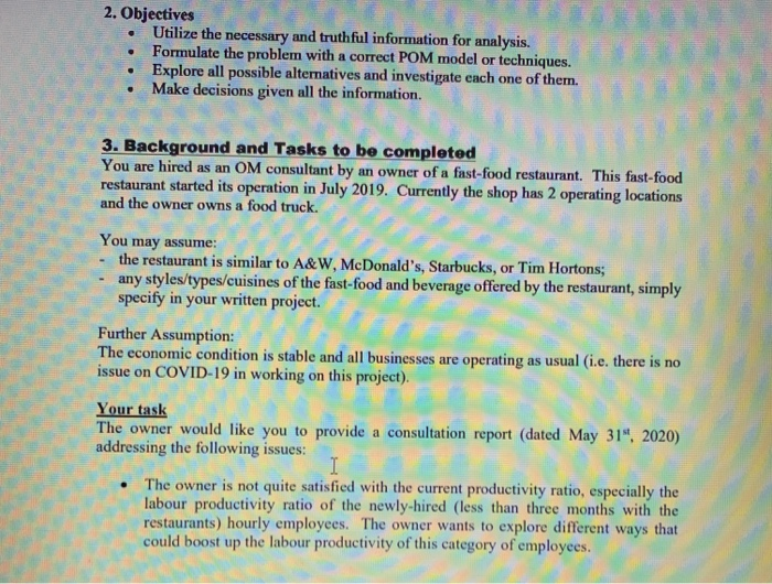 2. Objectives Utilize the necessary and truthful