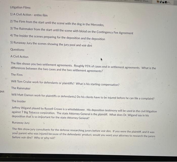 1. A Civil Action: The film shows you two