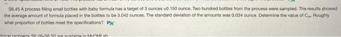 s6.45, Use Standard Deviation of 0.08, not 0.034