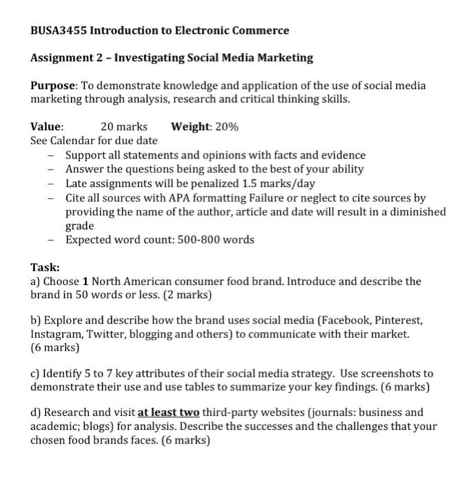 BUSA3455 Introduction to Electronic Commerce