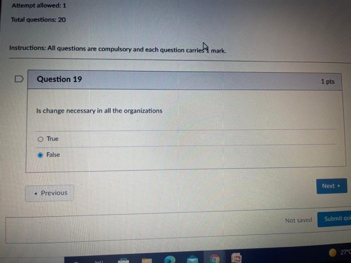 Instructions: All questions are compulsory and