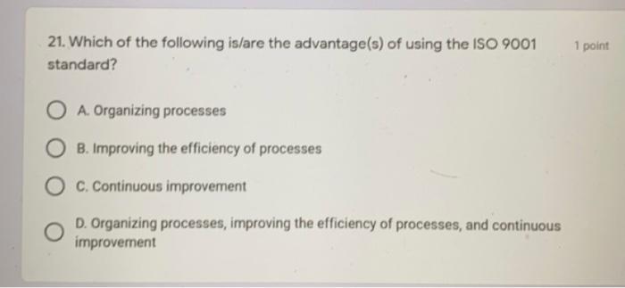 21. Which of the following is/are the