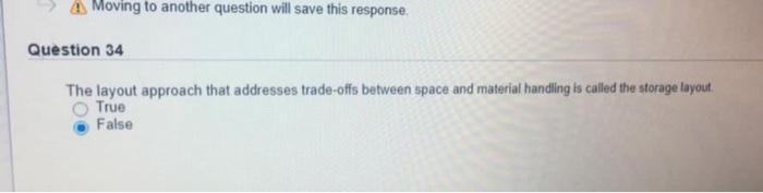 Moving to another question will save this