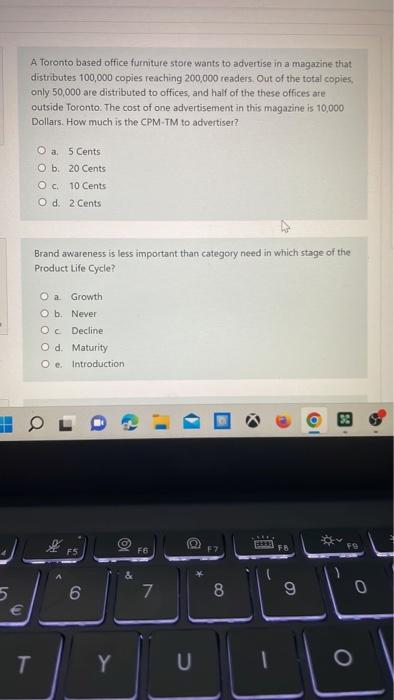 A Toronto based office furniture store wants to