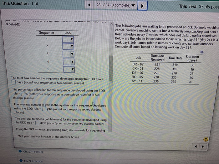 Using the FCFS (first come first served) decision