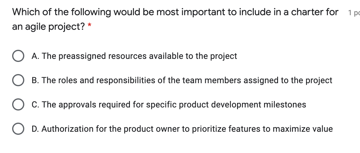 Which of the following would be most important to