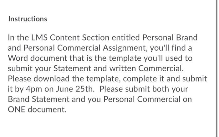 answer your personal commercial and brand