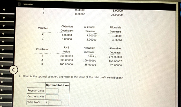 Calculator Kelson Sporting Equipment, Inc., makes