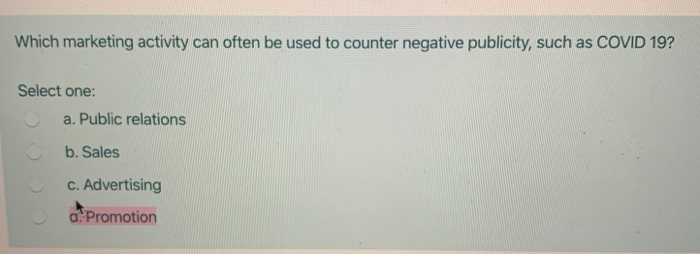 Which marketing activity can often be used to