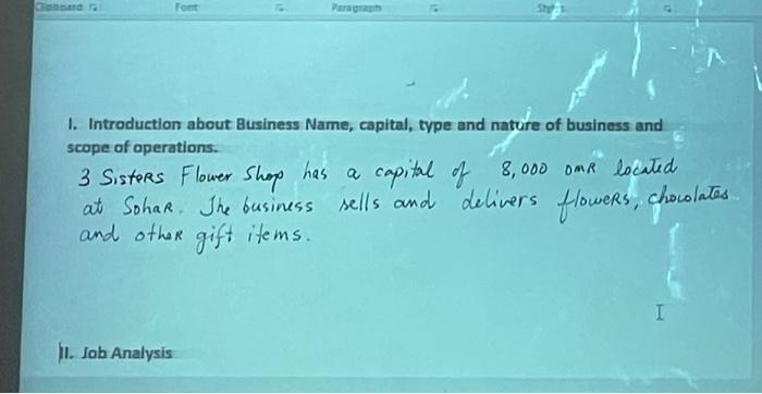 1. Choose specific industry of your choice and