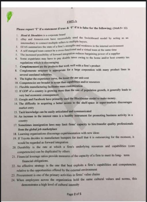 the subject is startegic management rarta Please