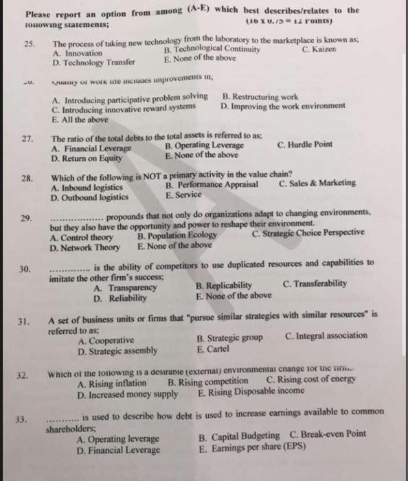 the subject is startegic management rarta Please