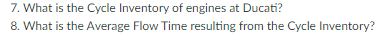 *365 days per year* Using EOQ, Ducati motorbikes