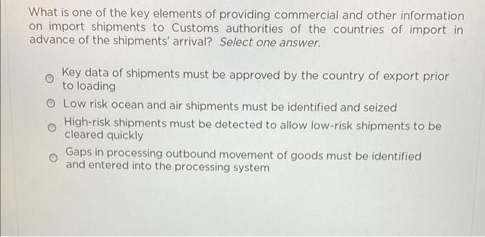 what are the two main objectives of export What