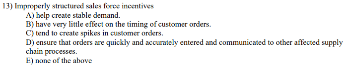 13) Improperly structured sales force incentives