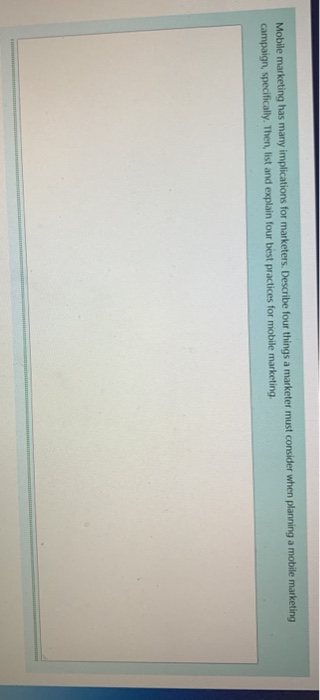 Mobile marketing has many implications for