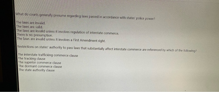 only needs answers no need to explain Required