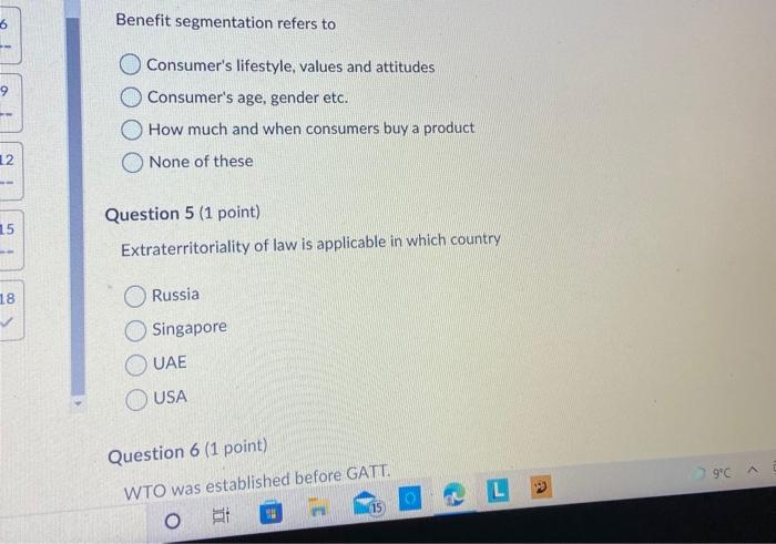 answer please 6 Benefit segmentation refers to