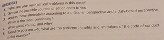 Read above case study answer the given questions