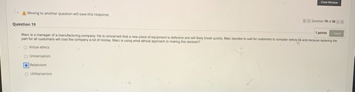 A Moving to another question will save this