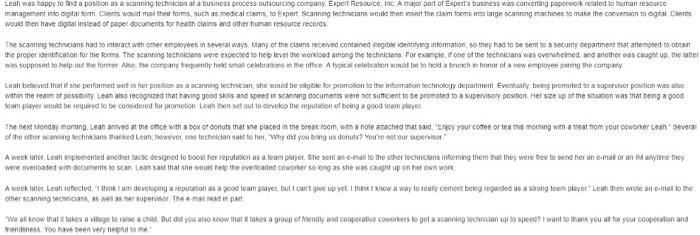 Read case study 6.1, How would you have reacted,