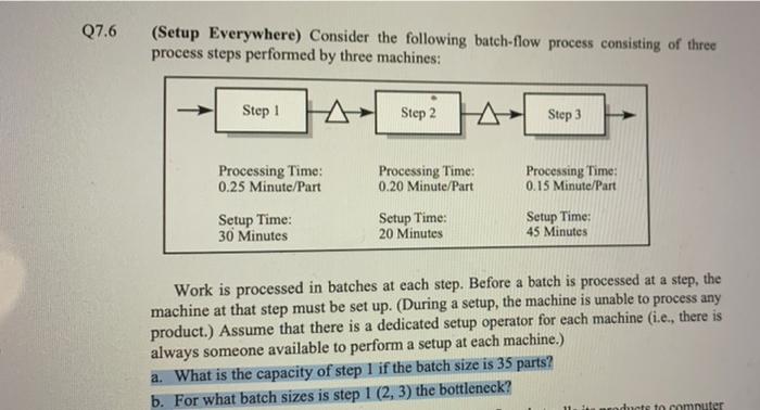 Q7.6 (Setup Everywhere) Consider the following
