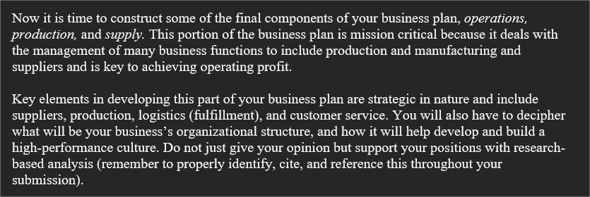 Now it is time to construct some of the final