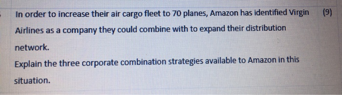 Explain the three corporate combination