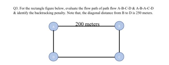 Q3. For the rectangle figure below, evaluate the