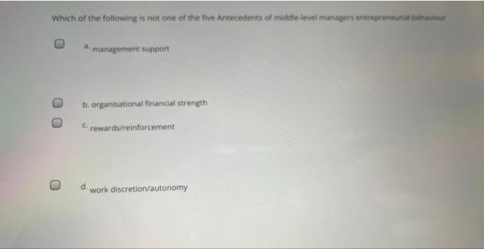 Which of the following is not one of the five