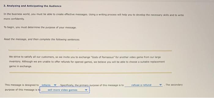 3. Analyzing and Anticipating the Audience In the