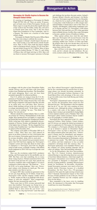 What are the biggest challenges Norwegian