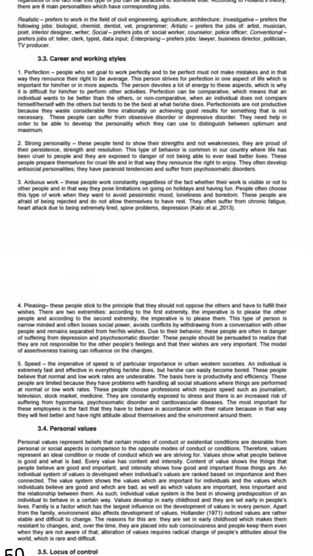 please provide conclusion there are 6 main