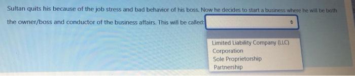 Sultan quits his because of the job stress and