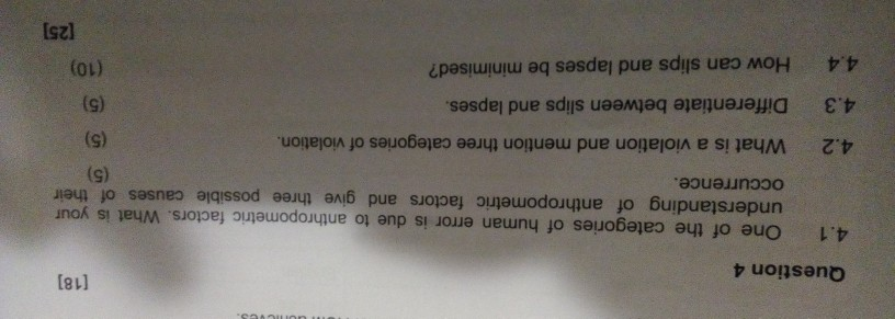 O. Question 4 [18] 4.1 4.2 One of the categories