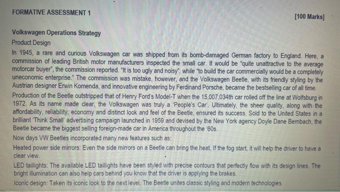 please answer question 1 in depth. 30marks.