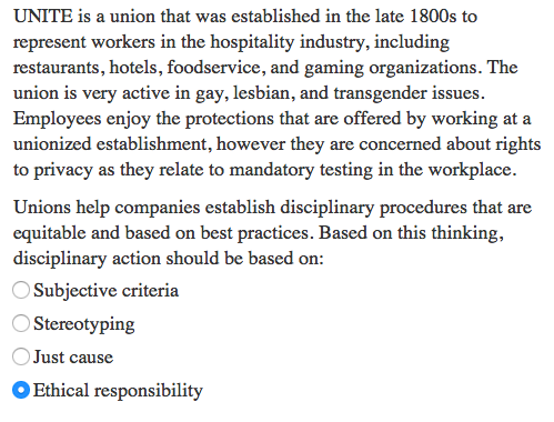 UNITE is a union that was established in the late